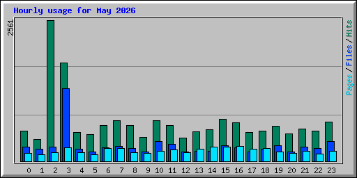 Hourly usage for May 2026
